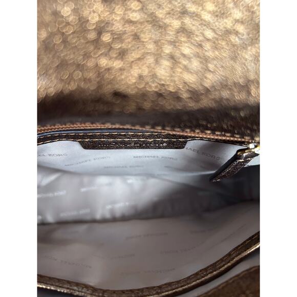 Michael Kors Sloan Leather and Logo Satchel - Picture 8 of 8